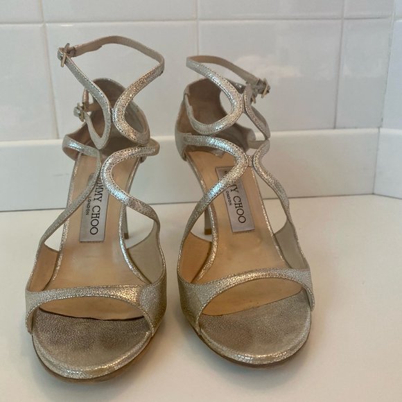 Jimmy Choo “Ivette” sandals with dust bag. Size 37 (Size 7 US) - Picture 6 of 11